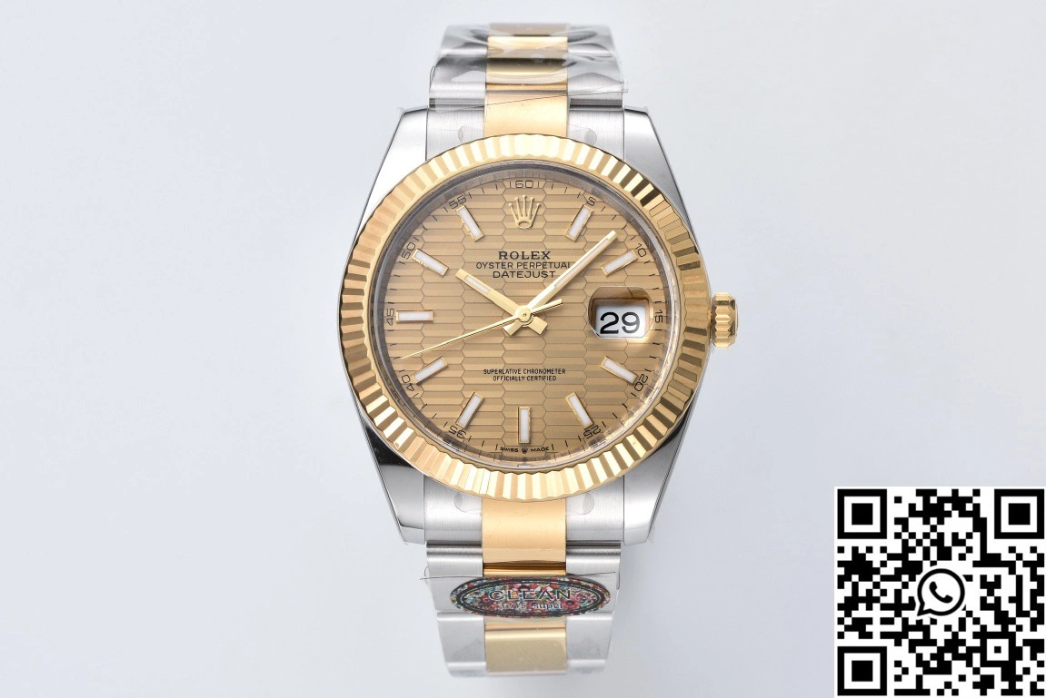 Rolex Datejust M126333-0020 Clean Factory Gold Motif Dial Oyster Band Sustainable 794