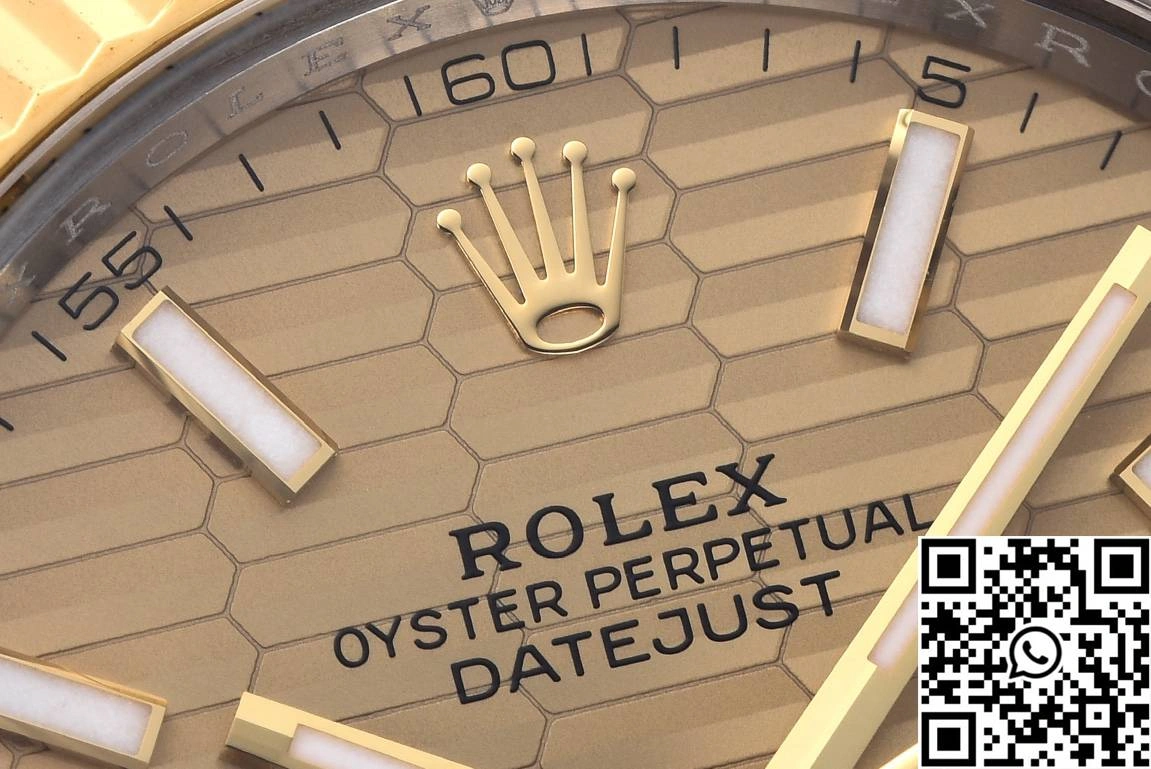 Rolex Datejust M126333-0020 Clean Factory Gold Motif Dial Oyster Band Sustainable 794