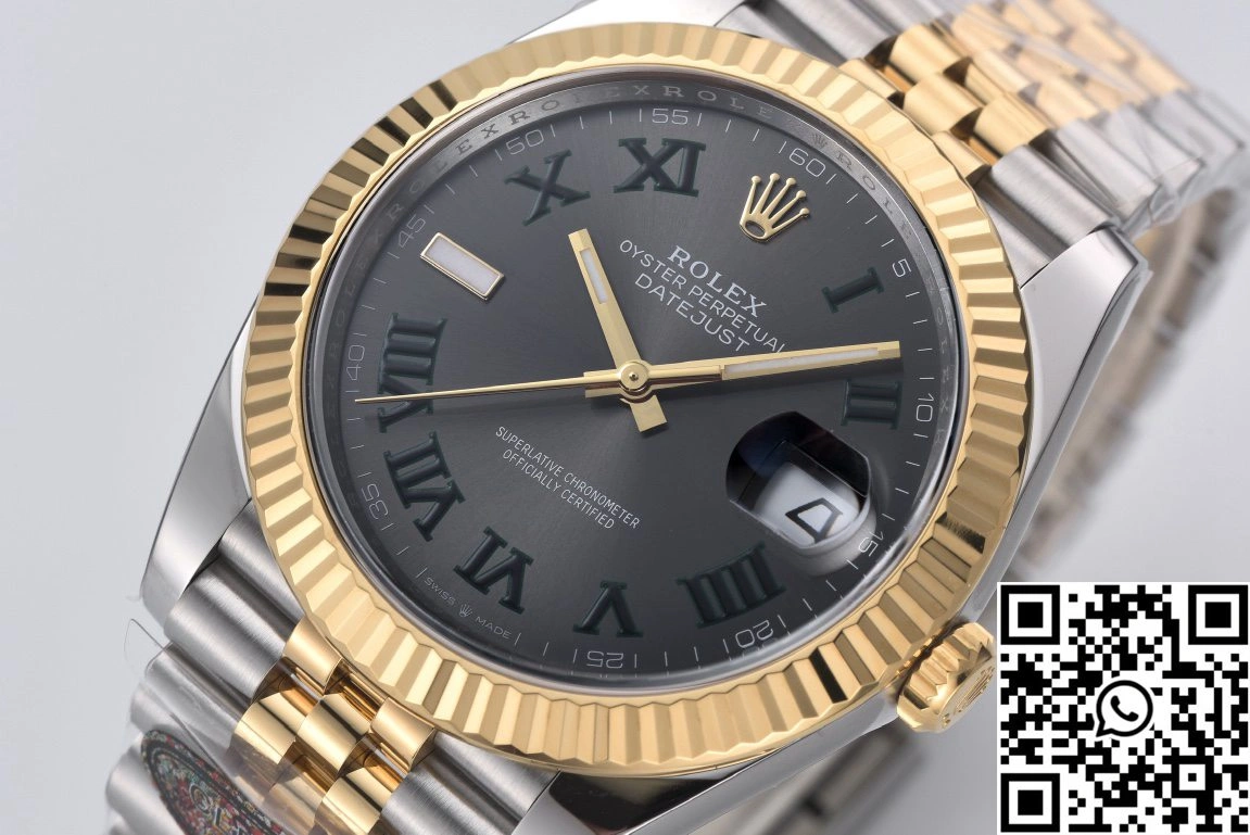 TravelReady Rolex Datejust M126333-0020 Clean Factory Wimbledon Grey Dial 834