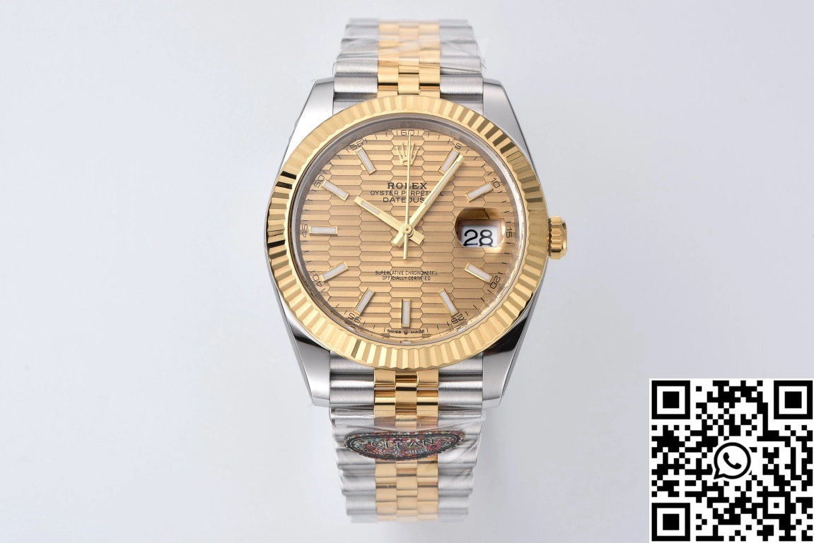UrbanChic Rolex Datejust M126333 Clean Factory Gold Motif Dial 789
