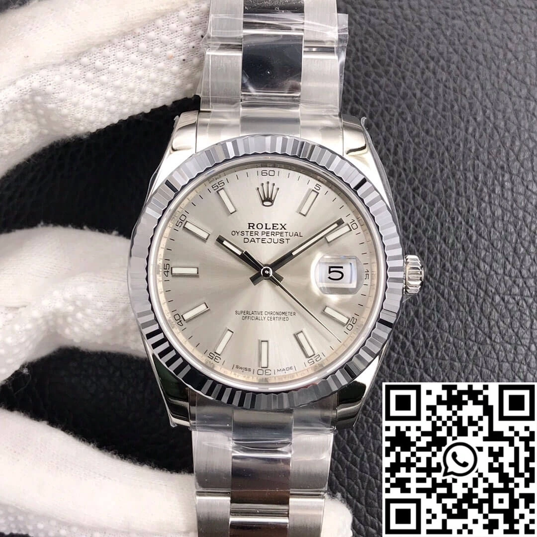 TechFriendly Rolex Datejust M126334-0003 VS Factory Silver Dial 775
