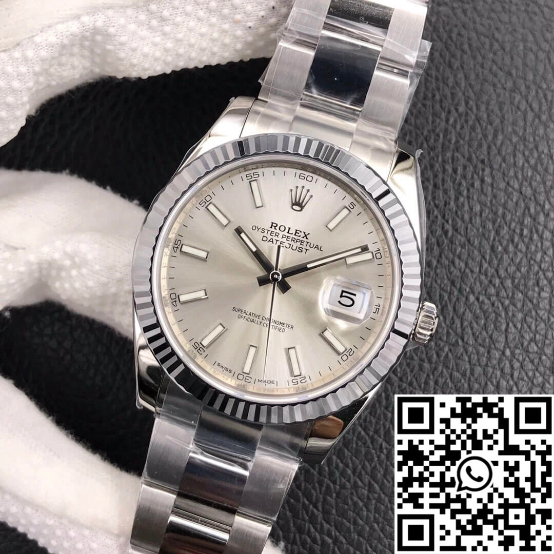 TechFriendly Rolex Datejust M126334-0003 VS Factory Silver Dial 775