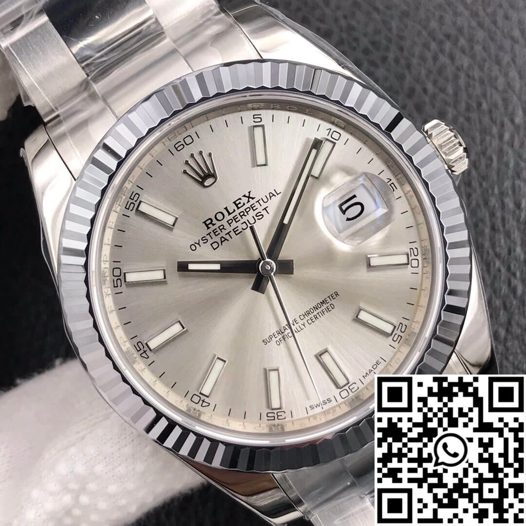 TechFriendly Rolex Datejust M126334-0003 VS Factory Silver Dial 775