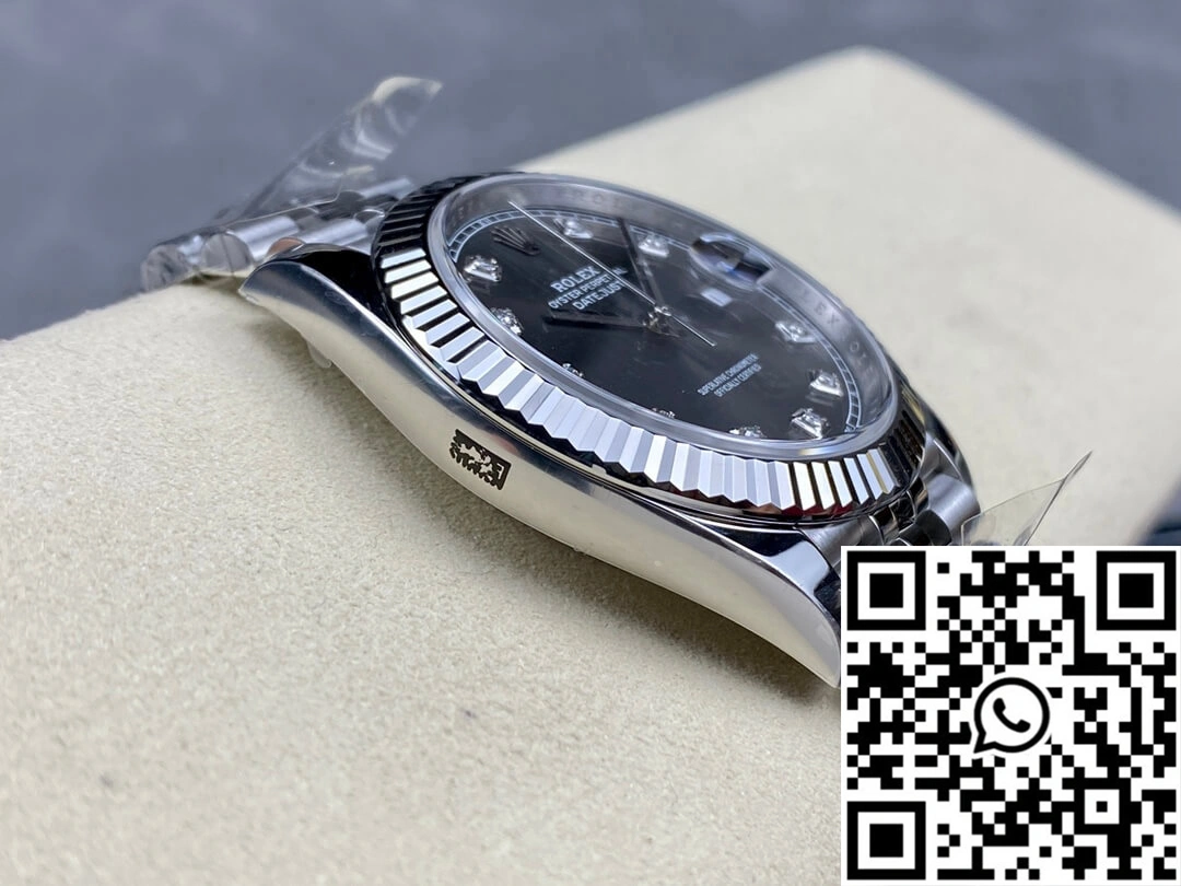 Vibrant Rolex Datejust M126334-0006 Clean Factory Diamond Gray Dial 843