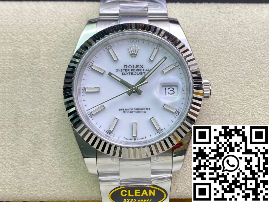 Rolex Datejust M126334-0009 Clean Factory White Dial FreshLook 805