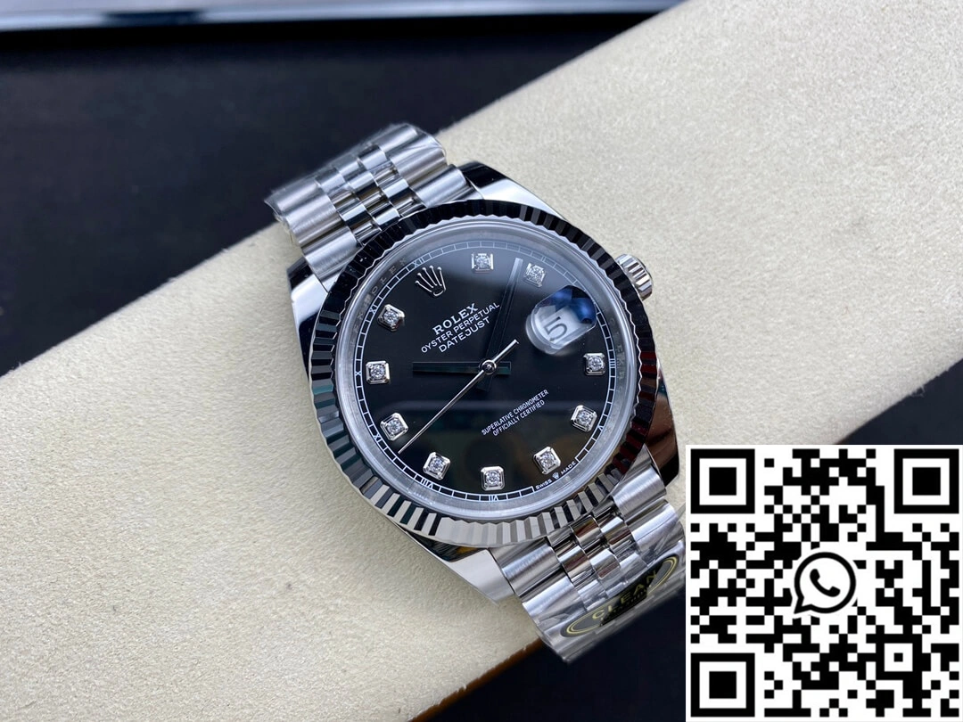 Breathable Rolex Datejust M126334-0012 Clean Factory Black Dial 833