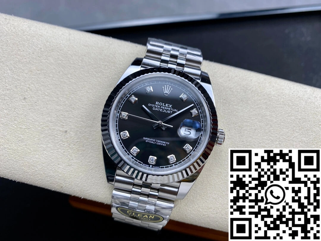 Breathable Rolex Datejust M126334-0012 Clean Factory Black Dial 833