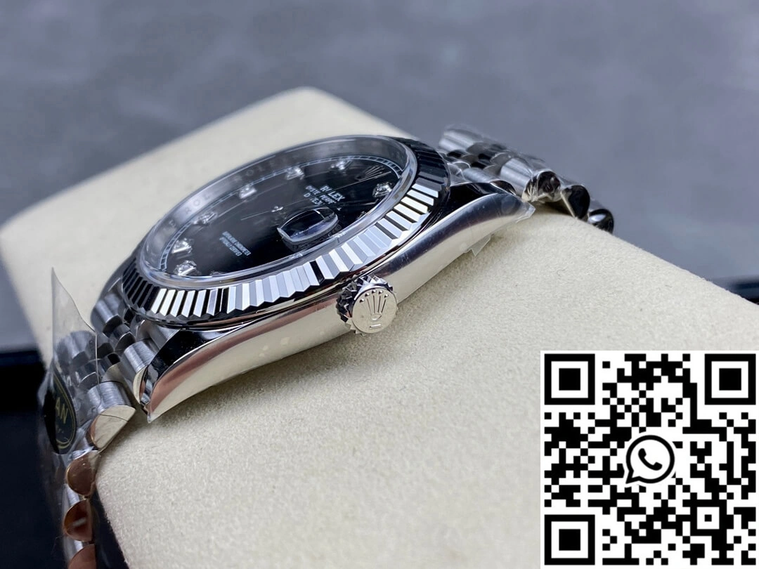 Breathable Rolex Datejust M126334-0012 Clean Factory Black Dial 833