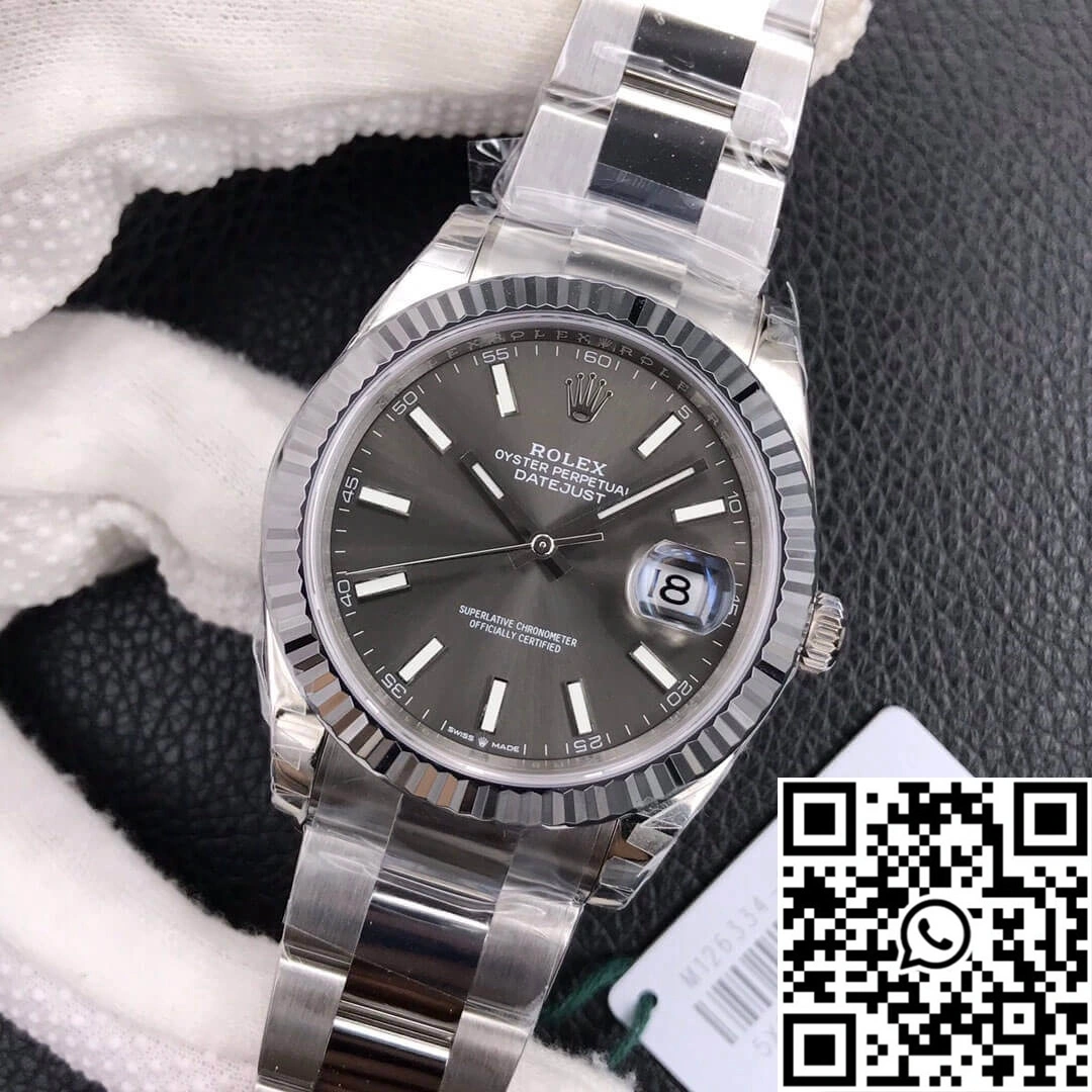 SmoothTexture Rolex Datejust M126334-0013 VS Factory Grey Dial 819