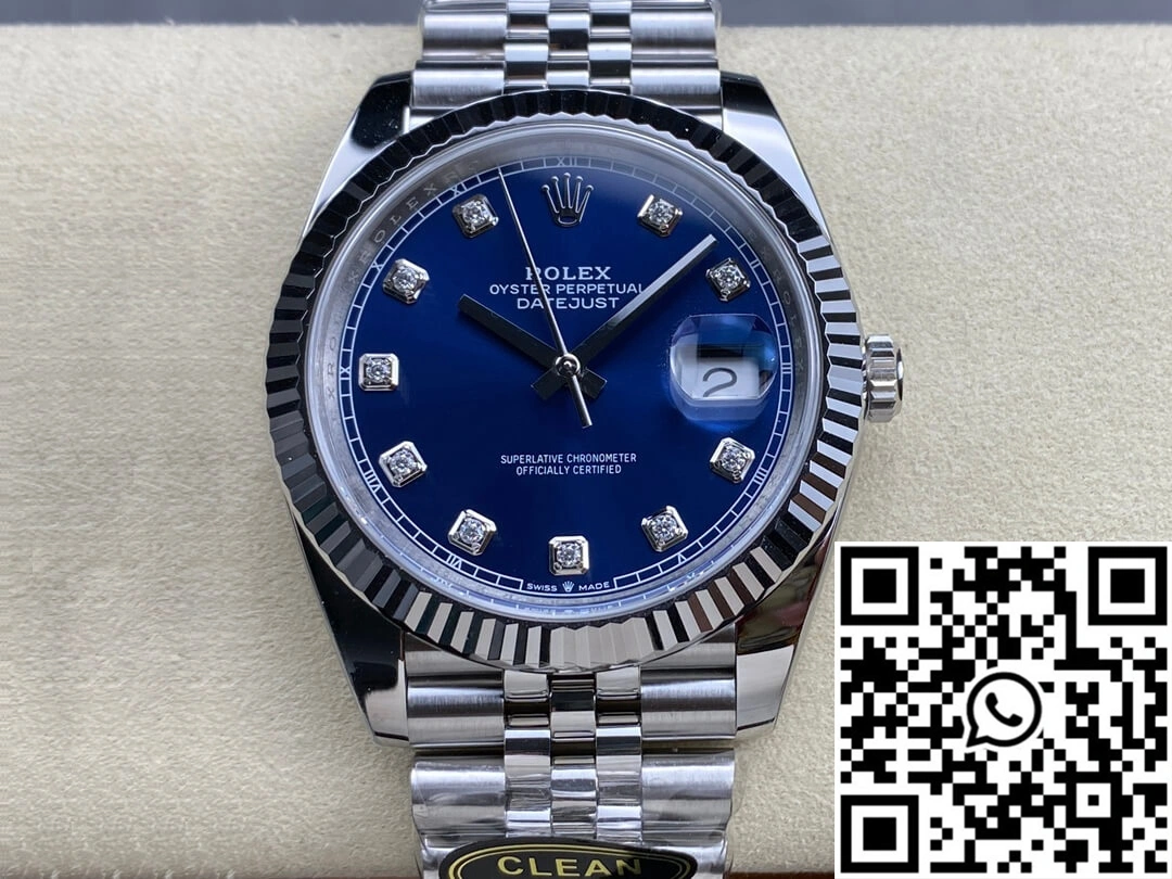 Upgraded Rolex Datejust M126334-0016 Clean Factory Blue Dial 804
