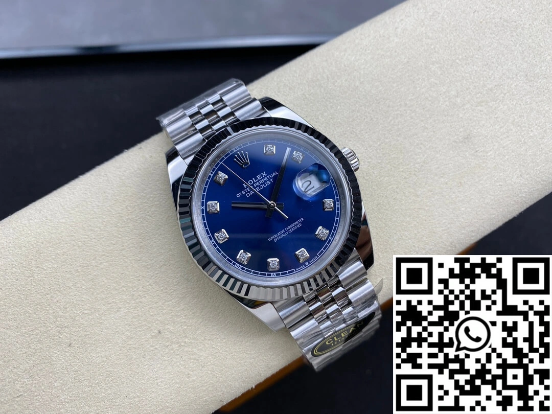 Upgraded Rolex Datejust M126334-0016 Clean Factory Blue Dial 804