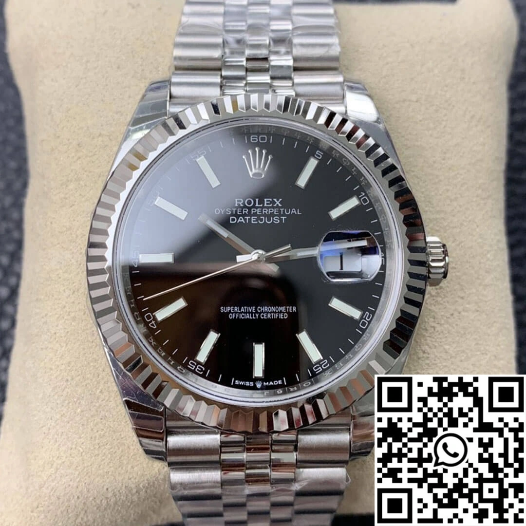 Durable Rolex Datejust M126334-0018 EW Factory Black Dial 823
