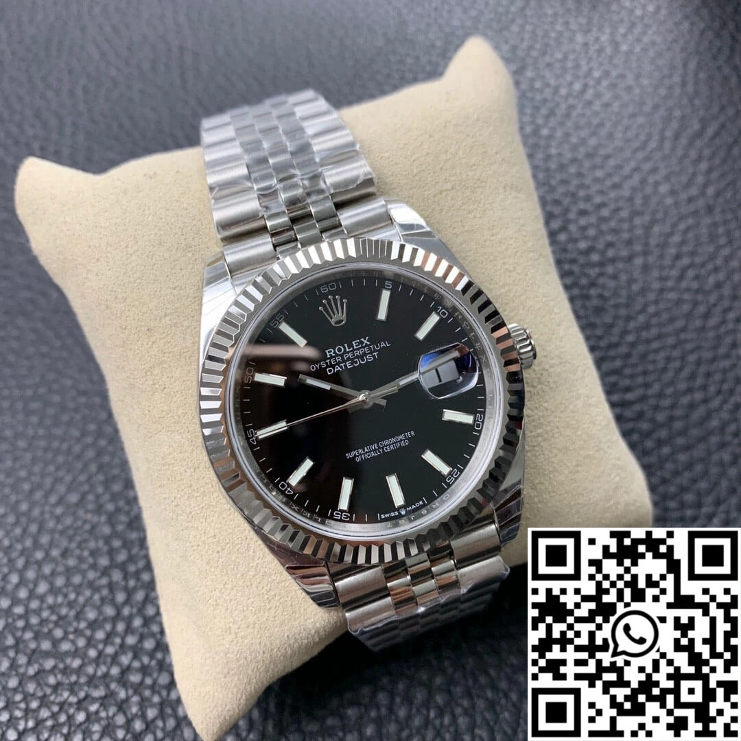Durable Rolex Datejust M126334-0018 EW Factory Black Dial 823