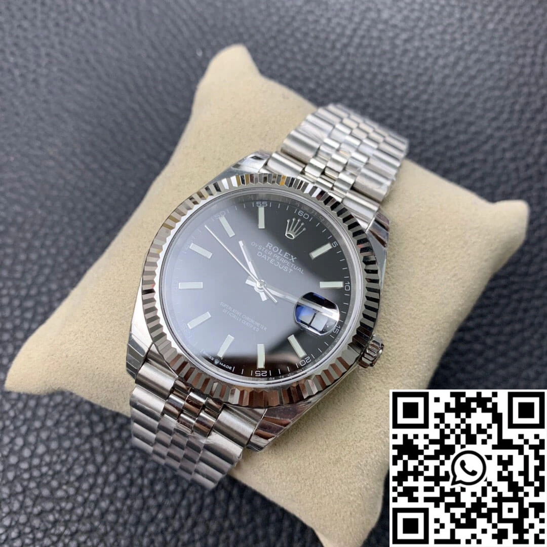 Durable Rolex Datejust M126334-0018 EW Factory Black Dial 823