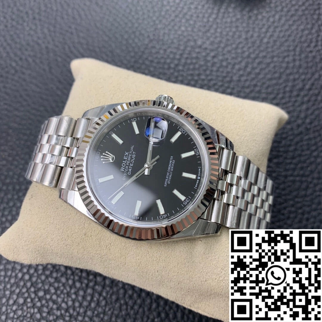Durable Rolex Datejust M126334-0018 EW Factory Black Dial 823