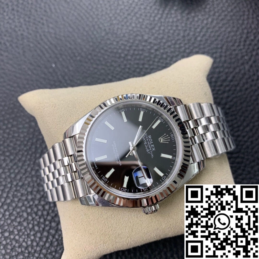 Durable Rolex Datejust M126334-0018 EW Factory Black Dial 823