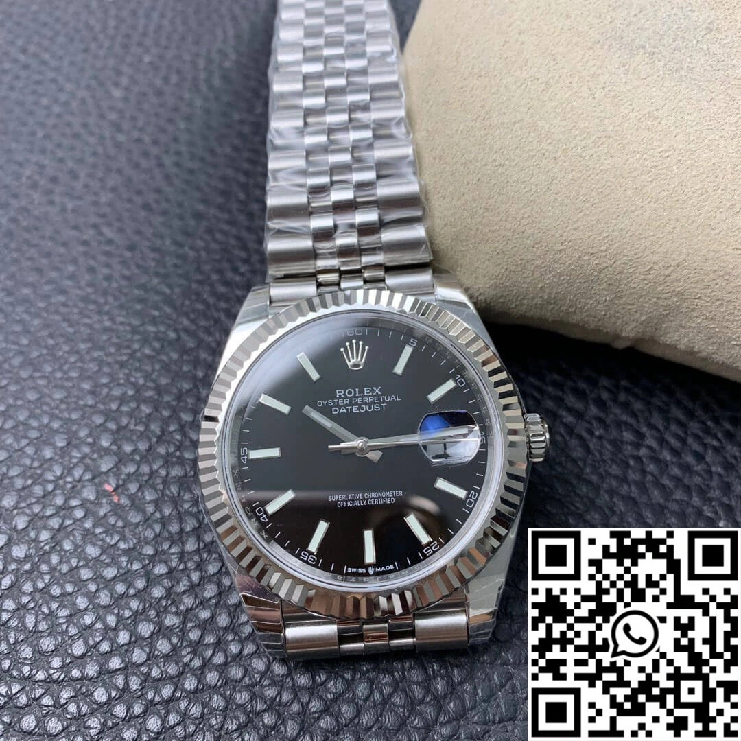 Durable Rolex Datejust M126334-0018 EW Factory Black Dial 823