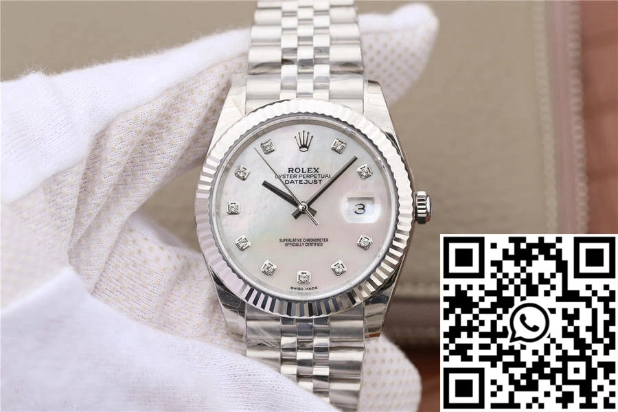 Rolex Datejust M126334-0020 EW Factory White Mother-Of-Pearl Dial EasyMatch 912