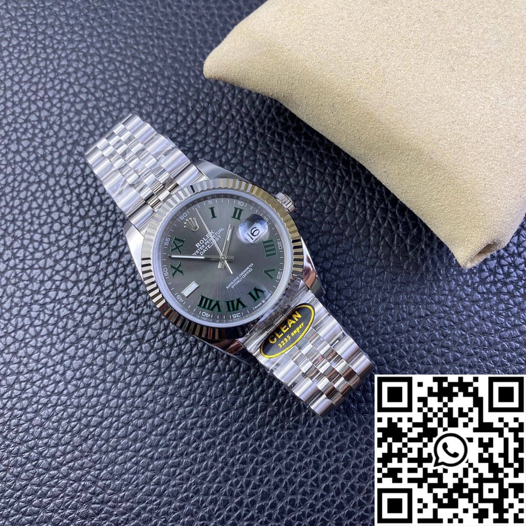 QuickDry Rolex Datejust M126334-0022 Clean Factory Grey Dial 818