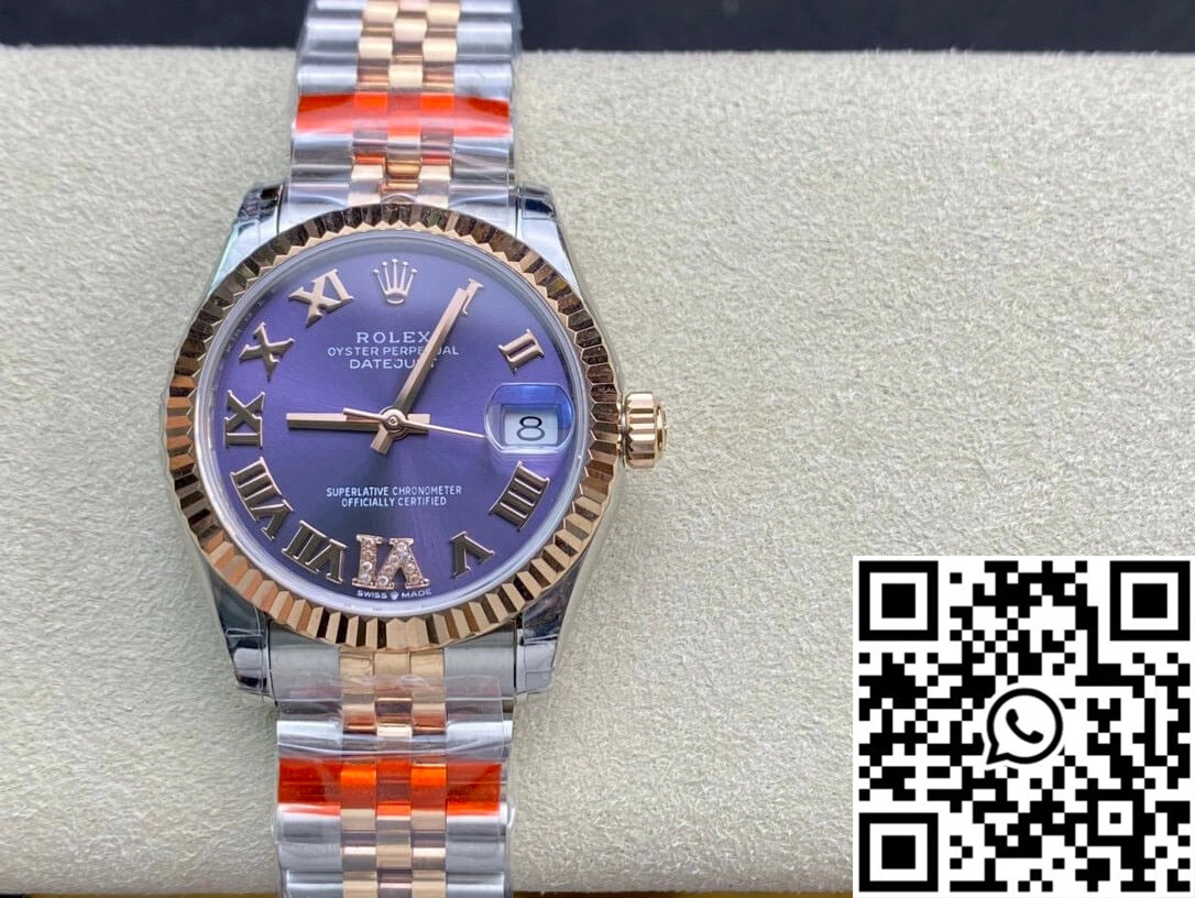Rolex Datejust M278271-0020 TW Factory Diamond Eggplant Purple Dial Upgraded 852