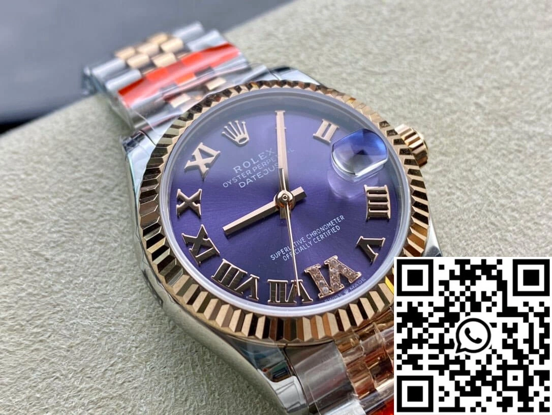 Rolex Datejust M278271-0020 TW Factory Diamond Eggplant Purple Dial Upgraded 852