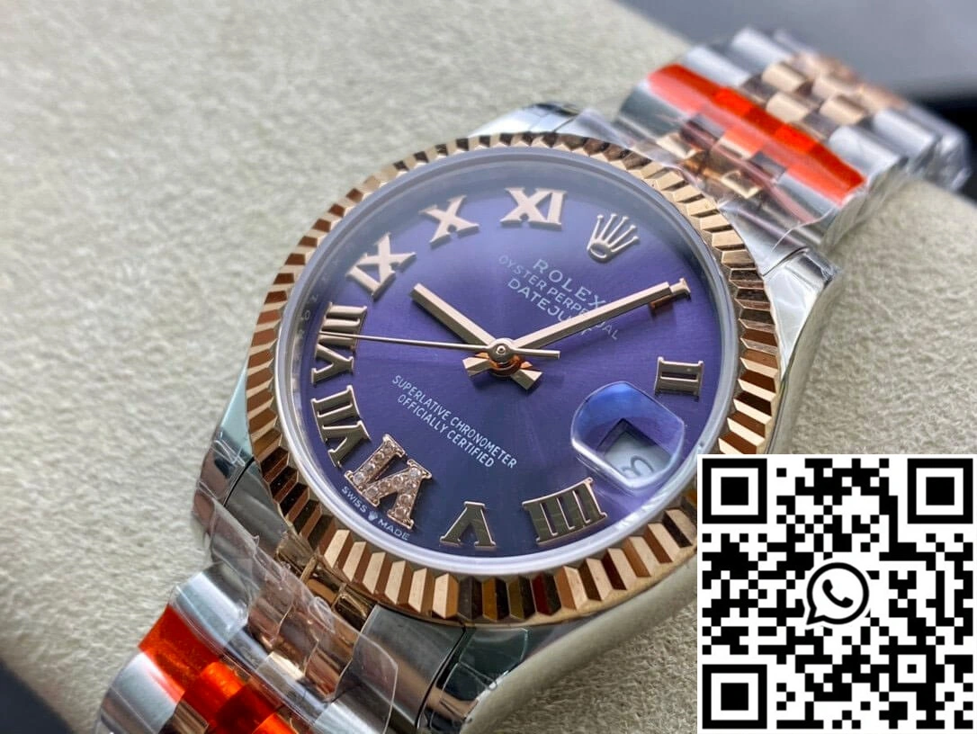 Rolex Datejust M278271-0020 TW Factory Diamond Eggplant Purple Dial Upgraded 852