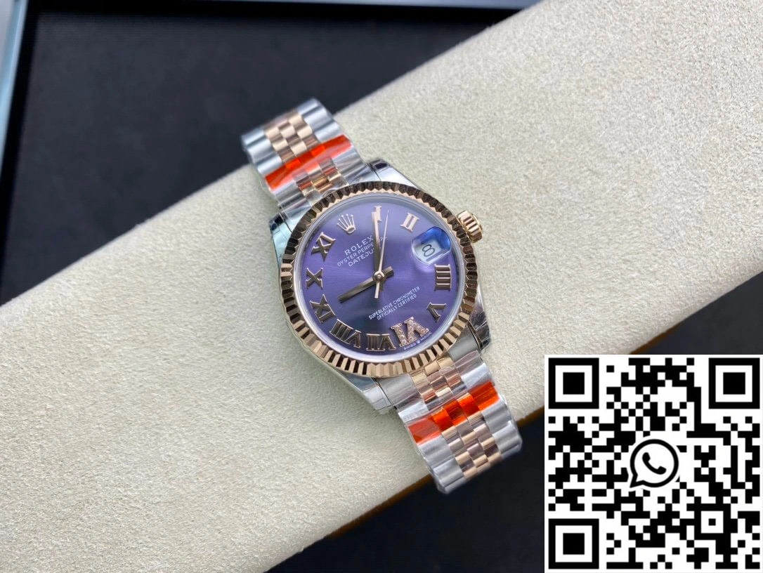 Rolex Datejust M278271-0020 TW Factory Diamond Eggplant Purple Dial Upgraded 852