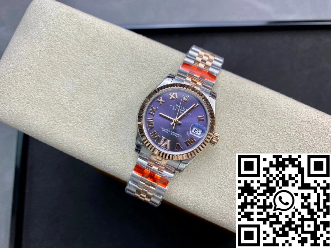 Rolex Datejust M278271-0020 TW Factory Diamond Eggplant Purple Dial Upgraded 852