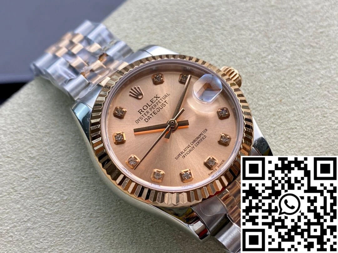 Sleek Rolex Datejust M278271-0024 31MM EW Factory Rose Gold 827
