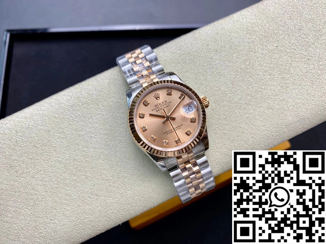 Sleek Rolex Datejust M278271-0024 31MM EW Factory Rose Gold 827