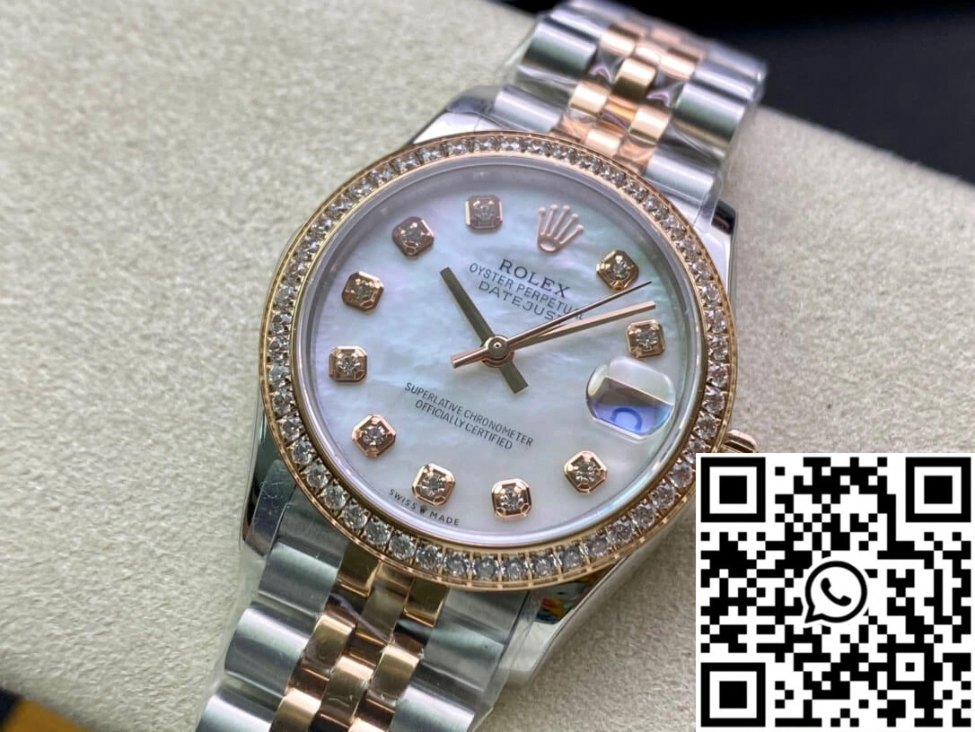 Lightweight Rolex Datejust M278381RBR-0026 31MM EW Factory Diamond Dial 908