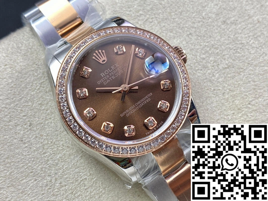Durable Rolex Datejust M278381RBR-0027 31MM EW Factory Diamond Bezel 874