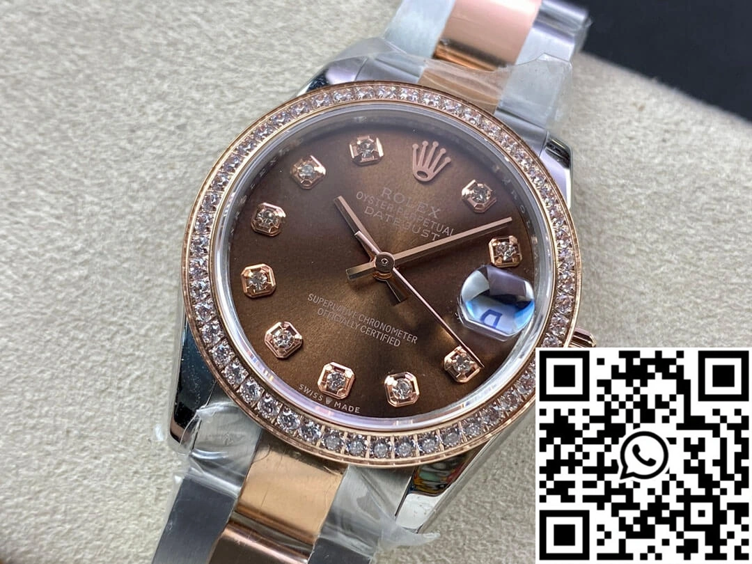 Durable Rolex Datejust M278381RBR-0027 31MM EW Factory Diamond Bezel 874