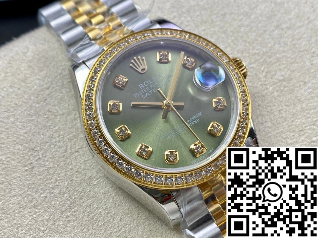 HighQuality Rolex Datejust M278383RBR-0030 31MM EW Factory Green Dial 904