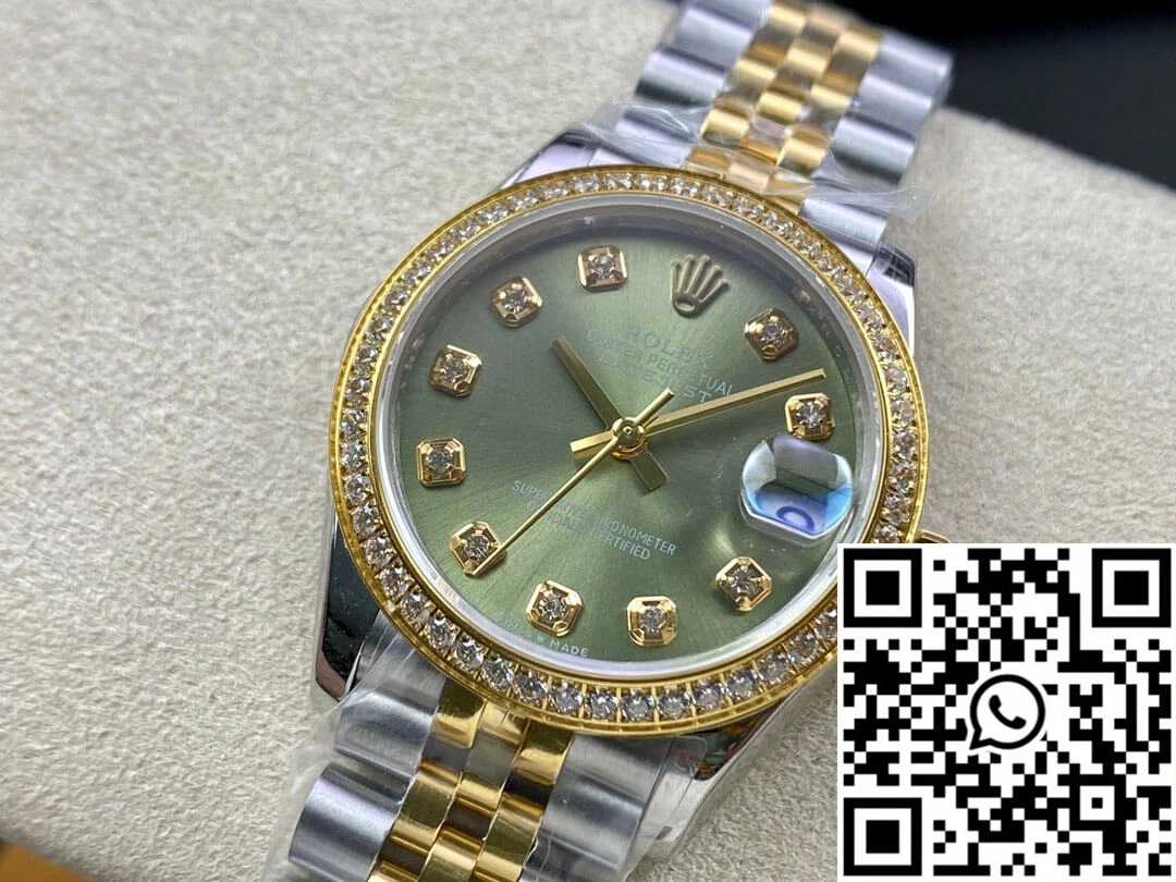 HighQuality Rolex Datejust M278383RBR-0030 31MM EW Factory Green Dial 904