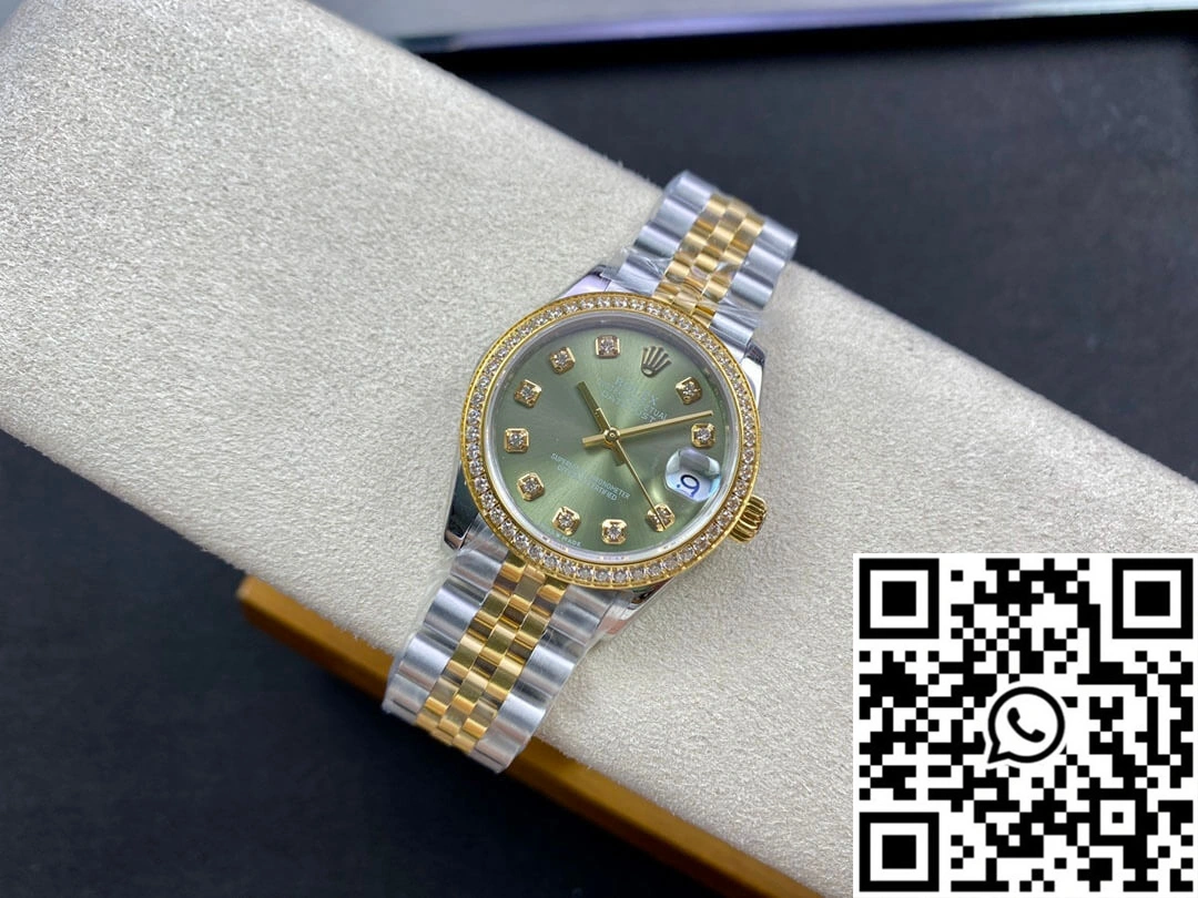 HighQuality Rolex Datejust M278383RBR-0030 31MM EW Factory Green Dial 904