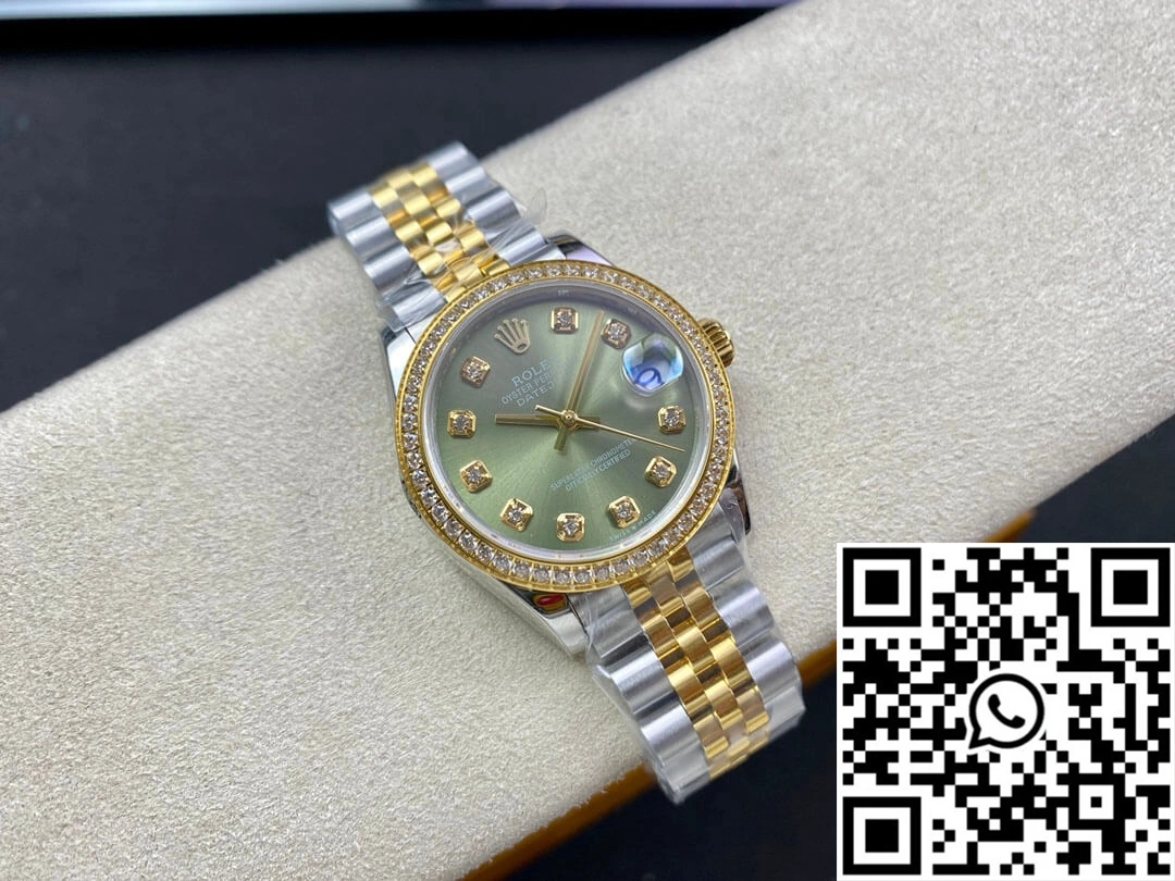 HighQuality Rolex Datejust M278383RBR-0030 31MM EW Factory Green Dial 904