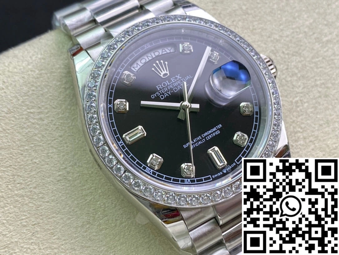 Rolex Day Date 118346 36MM EW Factory Diamond-set Bezel Stretchable 926