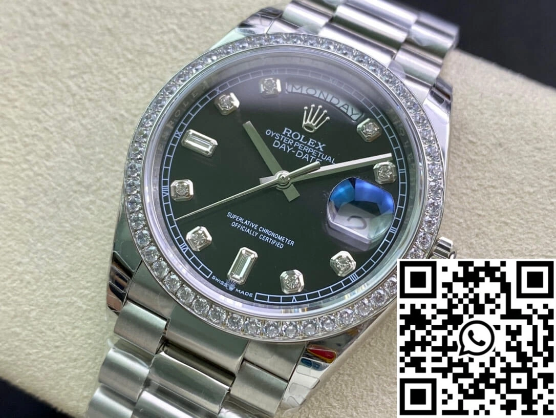 Rolex Day Date 118346 36MM EW Factory Diamond-set Bezel Stretchable 926