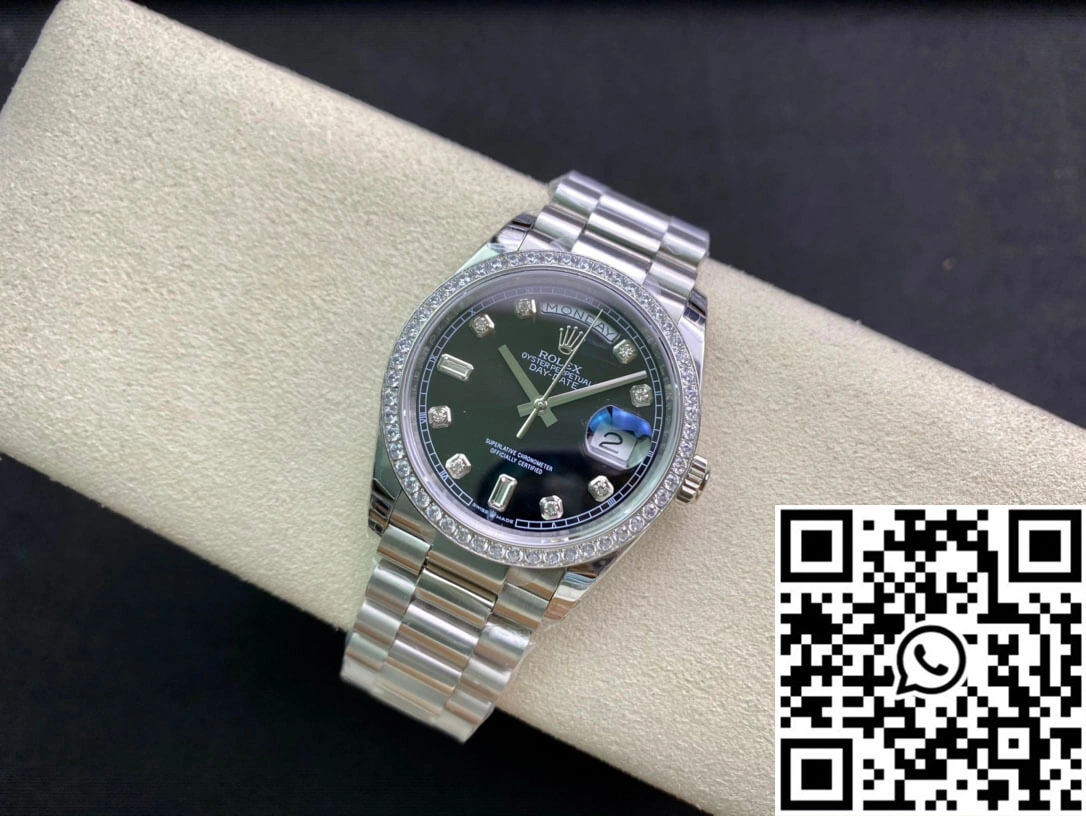 Rolex Day Date 118346 36MM EW Factory Diamond-set Bezel Stretchable 926