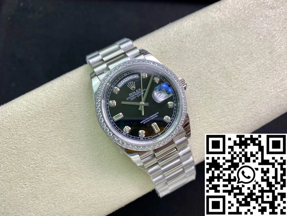 Rolex Day Date 118346 36MM EW Factory Diamond-set Bezel Stretchable 926