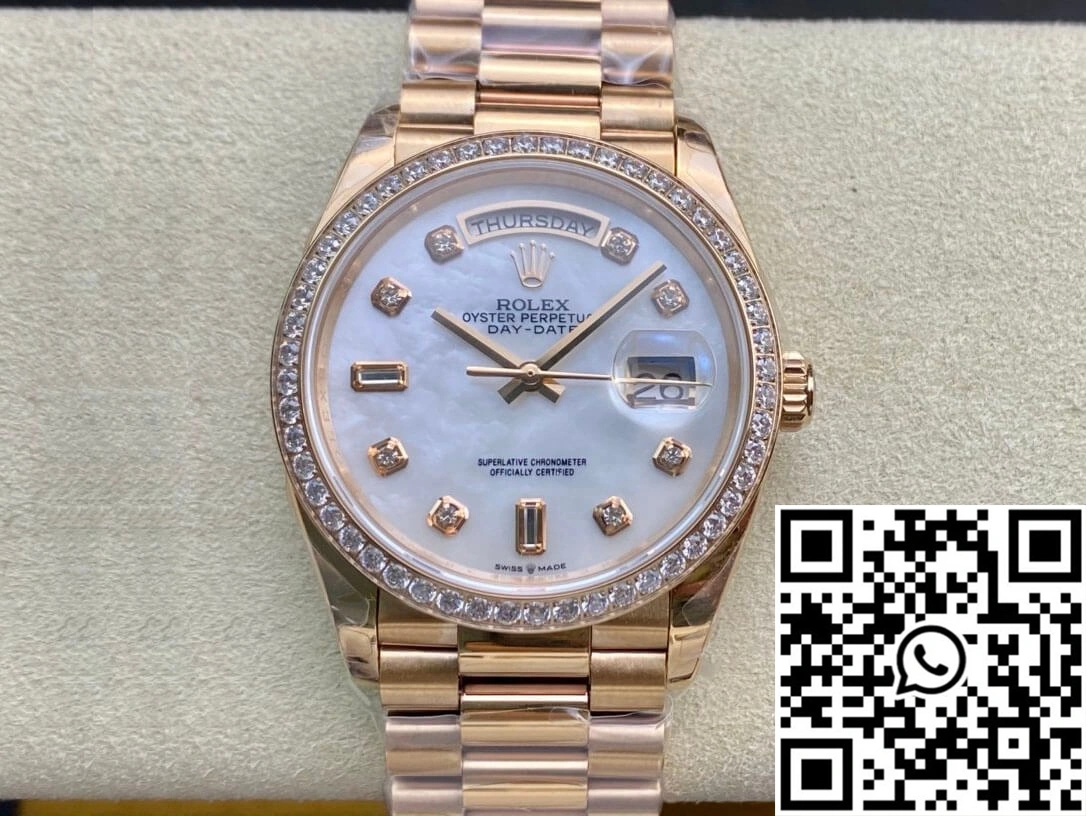 Rolex Day Date 128238 EW Factory V2 Mother-Of-Pearl Dial HighPerformance 935