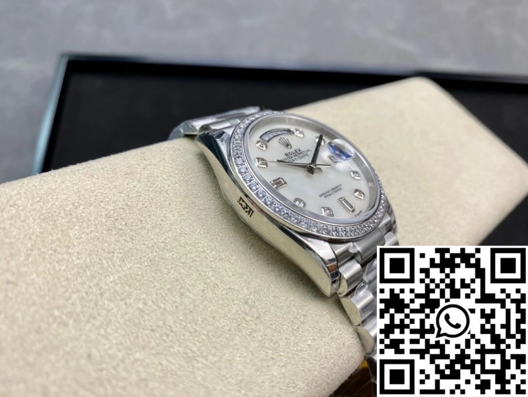 SunProtective Rolex Day Date 128396TBR-0005 EW Factory Diamond-set Bezel 963