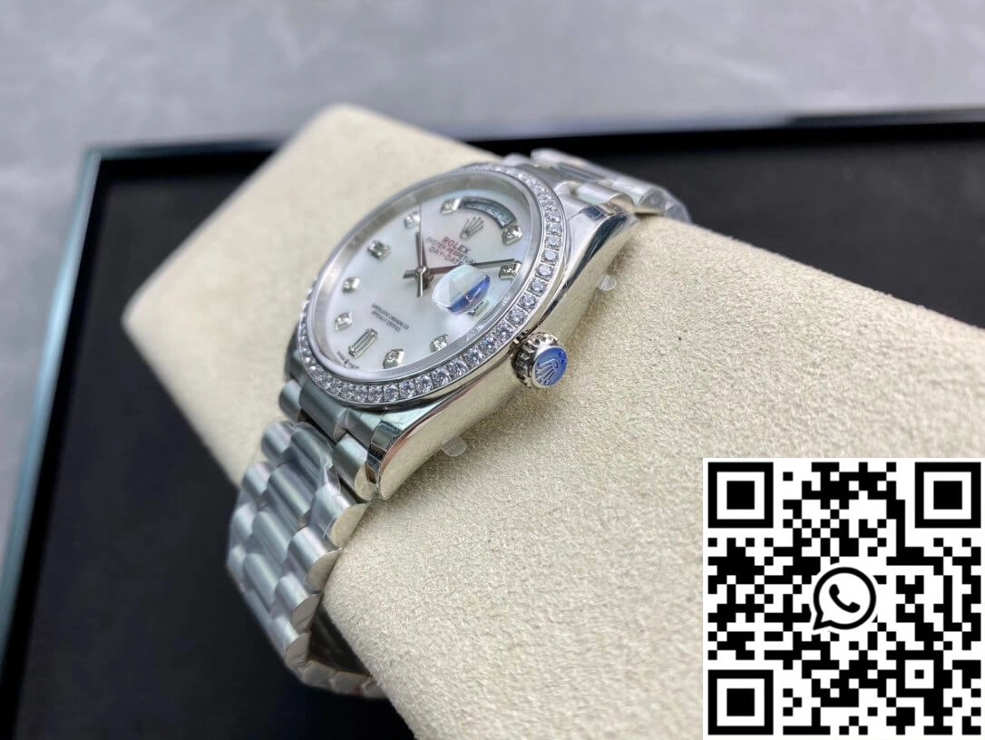 SunProtective Rolex Day Date 128396TBR-0005 EW Factory Diamond-set Bezel 963
