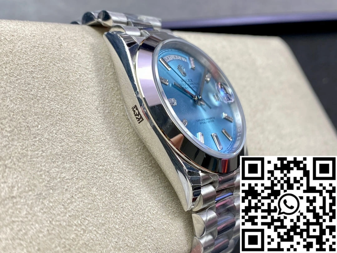Rolex Day Date 228206 EW Factory Ice Blue Dial FlexibleFit 917
