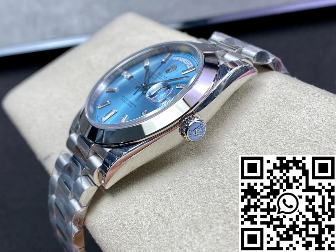 Rolex Day Date 228206 EW Factory Ice Blue Dial FlexibleFit 917