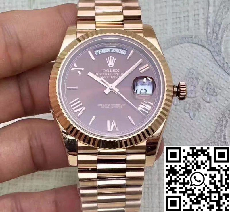 Rolex Day Date 228235 2018 40mm EW Factory Purple Dial Stretchable 941