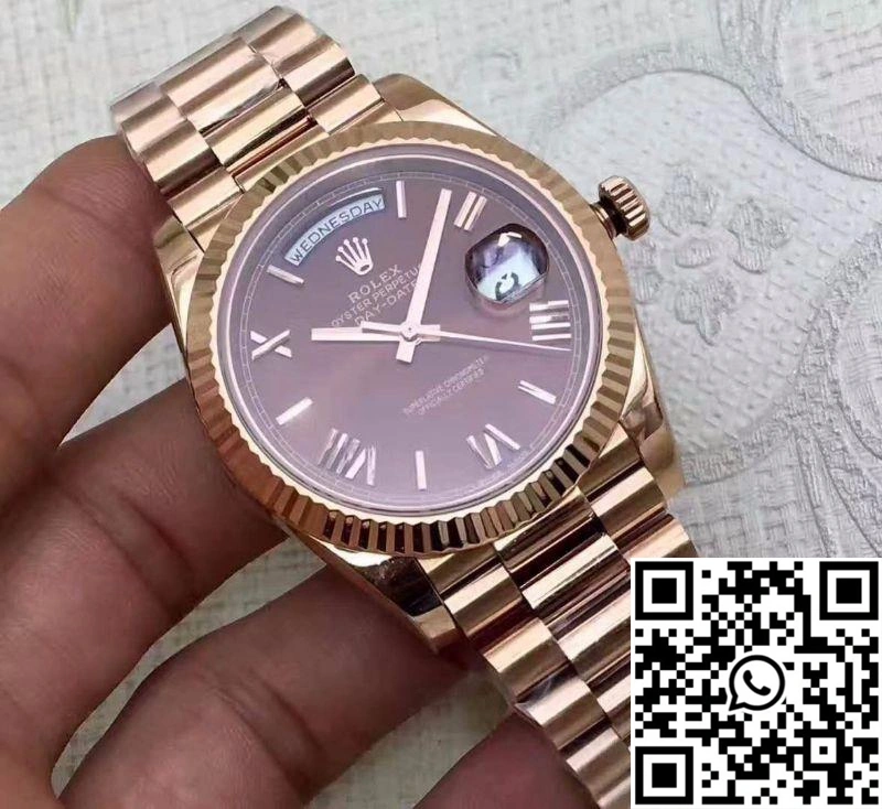 Rolex Day Date 228235 2018 40mm EW Factory Purple Dial Stretchable 941