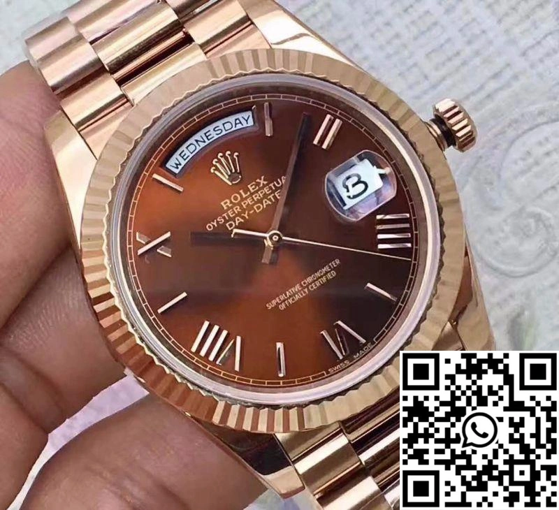Rolex Day Date 228235 2018 40mm EW Factory Purple Dial Stretchable 941