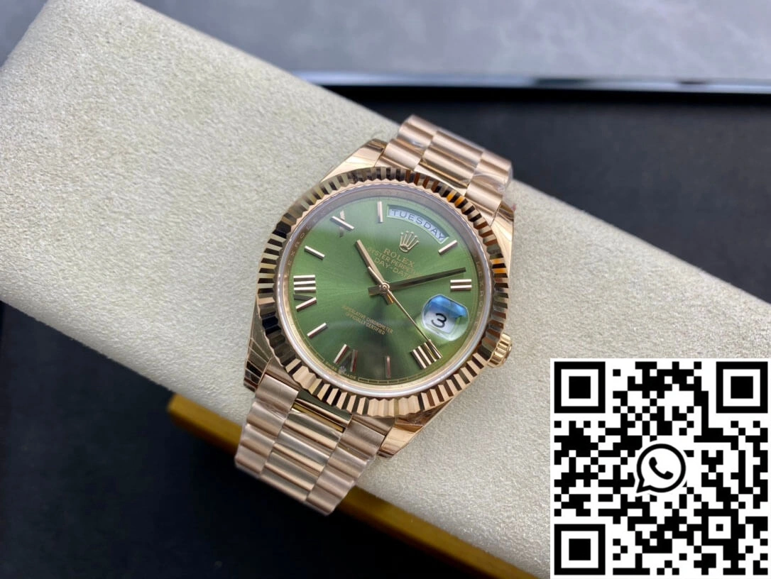 Rolex Day Date 228235 40mm EW Factory Green Dial Unisex 1004